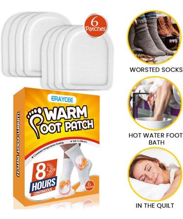 Heating Paving for Feet - 6 Self-Adhesive Warmers for Outdoor Activities | Perfect for Hiking Skiing & Winter | Anulely Foot Warmers - Buy Online on GoSupps.com