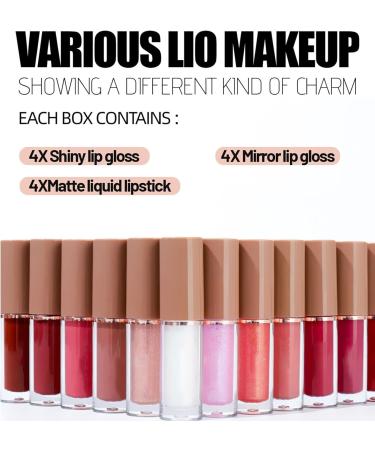 WJnflQN Lip Gloss For Girls Moisturizing Lip12 Parts Moisturizing Liquid Lipstick for Women and Beauty Lovers for Evening Occasions and Styling - Buy Online on GoSupps.com