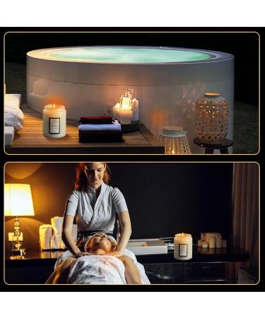 Buy Highly Scented Natural Soy Wax Candles - Long Lasting Aromatic Home Fragrance Gifts for Men & Women - Snow Pear & Cypress Wood - Buy Online on GoSupps.com