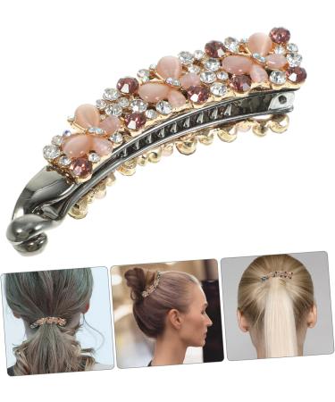 Beaupretty Rhinestone Hair Clip Banana Clips Hair for Fine Hair Rhinestone Banana Clips Hair Comb for Curly Hair Clips for Hair Banana Hair Clips for Women Rhinestones Curling Comb Miss Metal 8.5x2x2cm As Shown - Buy Online on GoSupps.com