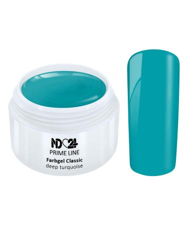 Prime Line - Color Uv Gel Led Color Gel Deep Turquoise - Made in Germany - 5ml