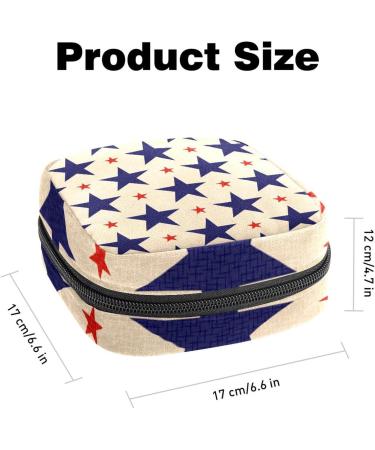 GIAPB Period Bag Sanitary Napkin Storage Pouch Travel Makeup Bag - Blue Pentagram Color - Buy Online on GoSupps.com