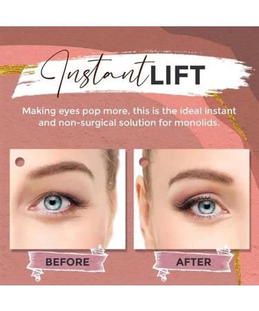 Eyelid Lifter Strips | Waterproof Double Eyelid Tape - Invisible Eyelid Lift Strips Glue- And Invisible Eyelashes For Uneven Mono-Eyelids Shakven M Crescent (120 Stickers) - Buy Online on GoSupps.com