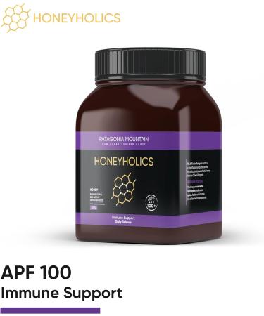 Honeyholics Patagonia Mountain Raw Unpasteurised Honey 100 APF Immune Support - Buy Online on GoSupps.com
