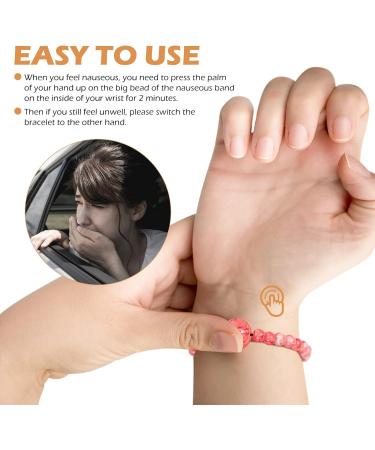 Mipcase Motion Sickness Bracelets 6Pcs - Anti Nausea Wristband for Travel - Adjustable Sea Sickness Bands - Nausea Relief Bracelets - Buy Online on GoSupps.com