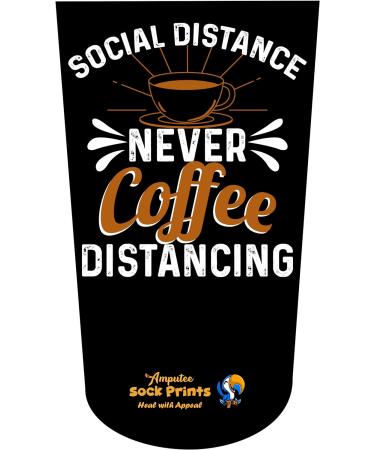 Social Distance Never Coffee Distance V1 3Ply Stump Sock for Amputees - Buy Online on GoSupps.com