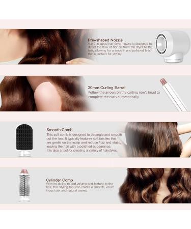 5-in-1 MIEARA Hot Air Styler Hair Dryer Brush - Negative Ionic Technology for Volumizing and Drying - Buy Online on GoSupps.com