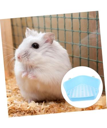 BESPORTBLE Box Rabbit Toilet Bunny Litter Pan Rabbit Bed Rabbit Corner Toilet Bunny Toilet Hamster Plastic Blue 33X29.5X14CM Blue - Buy Online on GoSupps.com