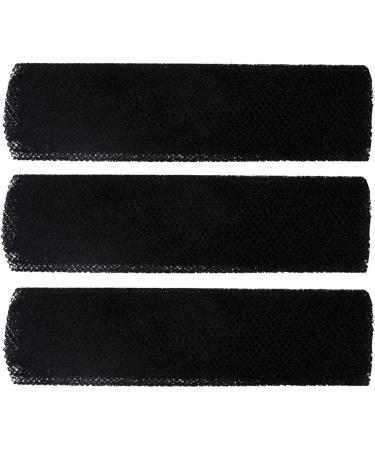 African Net Sponge | Nylon Mesh Skin Smoother Bath Towel Washcloth | Dead Skin Removal Bath Sponges for Women & Men Black - Buy Online on GoSupps.com