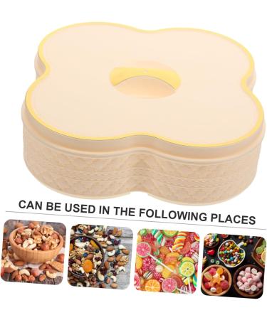 PRETYZOOM Box for Decorative Aging Shop Tea Multi-Function Storage Biscuit Cookie Exquisite Adorable Lovely 23.5X23.5X7.8CM White1 - Buy Online on GoSupps.com