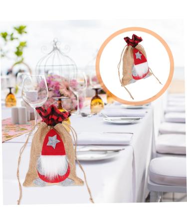 PRETYZOOM Christmas Candy Bag Christmas Bag Bags Goody Bags Wrapping Bag Present Bags Burlap Bag Baby 22.50X14.50X0.50CM Red - Buy Online on GoSupps.com