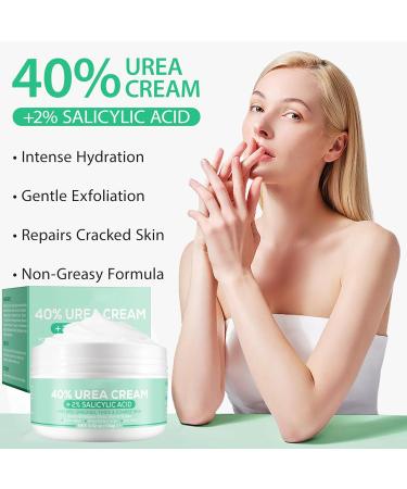 40% Urea Cream - Cracked Heel Repair Cream with 2% Salicylic Acid - Foot Cream for Cracked Heels and Dry Skin - Urea Cream 40 Percent for Feet - Callus Remover For Dry and Hard Skin Feet & Hand 100g - Buy Online on GoSupps.com