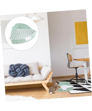 Kisangel 2pcs Box Rabbit Toilet Guinea Toilet Bunny Potty Trainer Cage Chinchilla Bins Animal Rabbit Potty Pp 25X20X10CMx2pcs Greenx2pcs - Buy Online on GoSupps.com