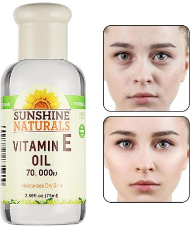 Vitamin E Oil for Skin 256floz Organic Facial Oil with Plant Essential Oils Nourishing Facial Oil for Skin Rejuvenation Smoothing Tightening and Radiant Skin Skuda - Buy Online on GoSupps.com