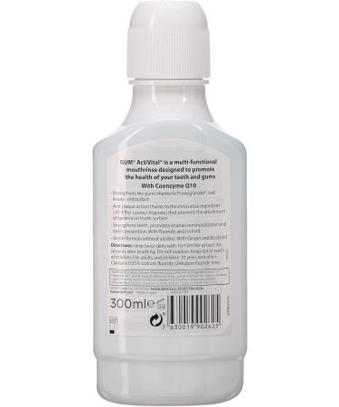 GUM Activital Mouthwash 300 ml - Refreshing Oral Care Solution | Free International Shipping - Buy Online on GoSupps.com