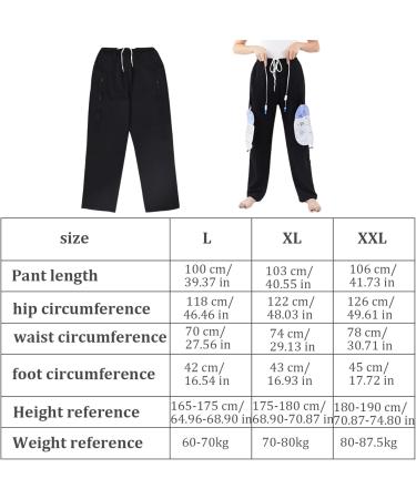 Buy Catheter Pants for Men & Women - Warm Thicken Catheter Leg Bag Holder with Double Zippered Pockets for Nephrostomy & Cystostomy | Fast International Shipping - Buy Online on GoSupps.com