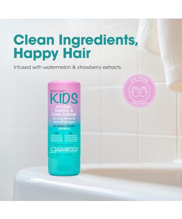 Eco Chic KIDS Curl Cream - Vegan Styling & Taming Cream for Kids' Curly Hair - Salon Quality for Textured Hair - 5 Fl Oz - Buy Online on GoSupps.com