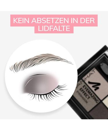 Manhattan Eyemazing Effect Eyeshadow Palette - 4 Shimmering Shades for Smokey Eyes - Rosy Wood 95C - International Shipping Available - Buy Online on GoSupps.com