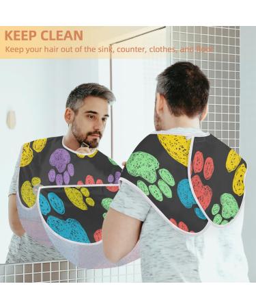 Holiday Halloween Beard Bib Apron - Men's Beard Hair Catcher for Shaving | Perfect Gift for Dad & Husband | Includes 2 Suction Cups - Buy Online on GoSupps.com
