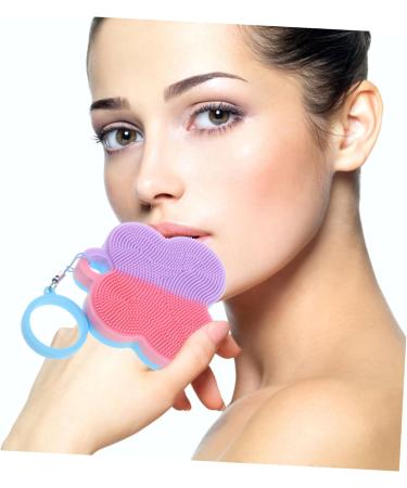 KOMBIUDA Facial Cleansing Brush exfoliator Silicone Brush for face Silicone Facial Cleansing Brush face wash Brush Silicone face Scrubber for Women face Brush Bath Brush Silica Gel The face 7x7cm As Shown - Buy Online on GoSupps.com