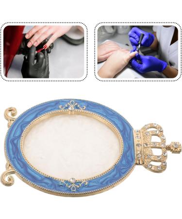 Baluue Nail Art Palette for Color Mixing Golden Crown Shape Easy to Clean Safe Resin Palette for Nail Art Makeup Cosmetics Use - Buy Online on GoSupps.com