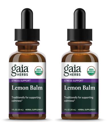 Gaia Herbs Organic Lemon Balm  1 fl oz (30 ml)