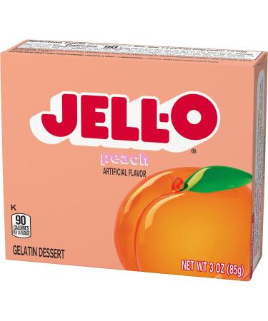 Jell-O Peach Gelatin Dessert 3 OZ (85g) - Buy Online on GoSupps.com