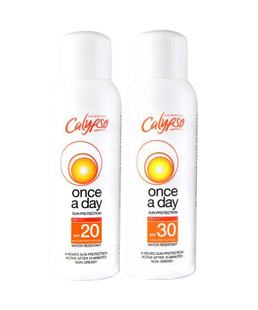 Calypso Once A Day Sun Protection SPF20 and SPF30 Multipack - Buy Online on GoSupps.com