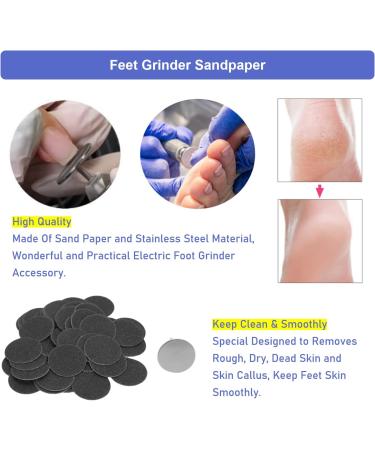50 pcs Foot Grinder Sandpaper - Electrical Cornel Remover & Pedicure Tool Accessories for Cracked Heels ( 25mm) - International Shipping Available - Buy Online on GoSupps.com