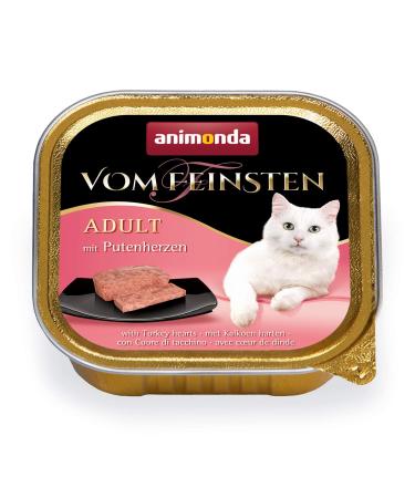 Animonda of the finest wet food cat adult - with turkey hearts 32 x 100g - high -quality premiere cat food wet grain free - cat cat wet food for cats cat gratp lining cats food - Buy Online on GoSupps.com