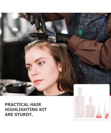Angoily Kit de Coloration Capillaire 4 Pi ces Pinceau Peigne et Palette M ches Outils Professionnels pour M ches Spatule Teinture Accessoires de Coiffure pour Salon et Usage - Buy Online on GoSupps.com