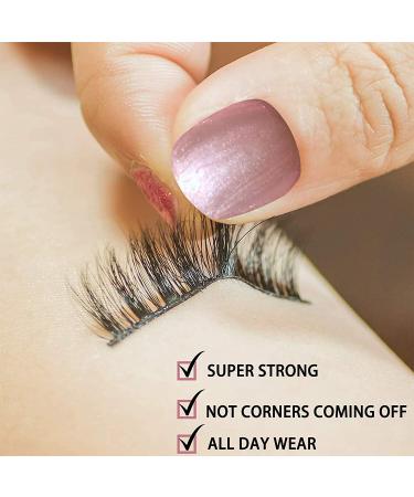 Waterproof Black Eyelash Glue | Super Strong Hold Adhesive for Sensitive Eyes | 0.18oz - Buy Online on GoSupps.com
