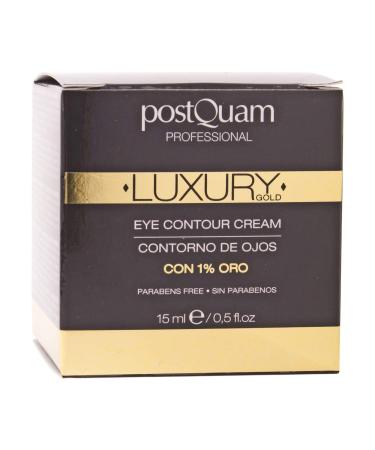 POSTQUAM Professional Luxury Gold Eye Contour Cream 15ml | Spanish Beauty with Hyaluronic Acid | Minimizes Wrinkles & Expression Lines | Soothes Eye Area | Active Ingredients - Buy Online on GoSupps.com