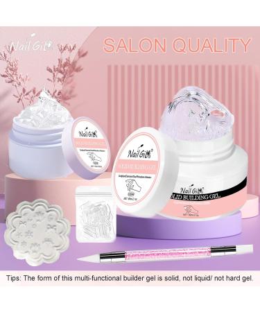 Buy NAILGIL Solid Builder Gel for Nails - 3D Nail Art Sculpture Non-Sticky Clear Extension Gel UV LED - 15g / 0.53oz | Perfect for DIY Nail Designs at Home - Buy Online on GoSupps.com