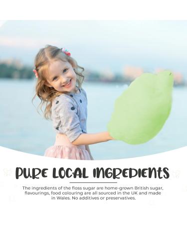 Baking Beauty and Beyond Premium 800g Bulk Floss Sugar - Cream Soda Flavour | Natural Ingredients for Cotton Candy | Perfect for Every Occasion - Buy Online on GoSupps.com