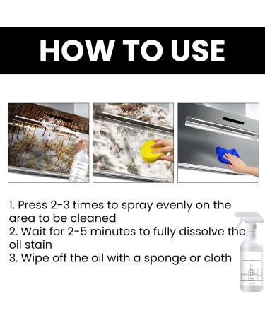 Splash Foam Spray - Splash Foam Spray Tablets & Spray Bottle Oven Cleaner Splash Foam Spray All Purpose Cleaner for Grease Removal (2PCS) - Buy Online on GoSupps.com
