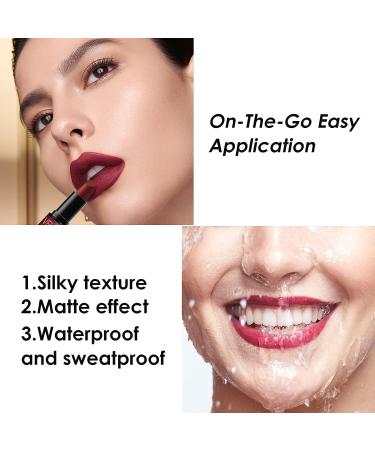 Dulele 6 Colors Velvet Matte Lipstick Set - Long Lasting, Waterproof & Non-Stick Cup for Girls and Women - Buy Online on GoSupps.com