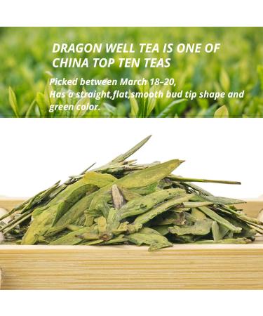 Oriarm Xihu Longjing Tea Mingqian Special Grade 100g - Chinese Dragon Well Long Jing Green Tea Loose Leaf Mingqian Longjing Special Grade 100g - Buy Online on GoSupps.com