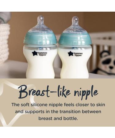 Tommee Tippee Anti-Colic Baby Bottle Nipples - Soft Silicone Medium Flow 3m+ (2 Pack) - Buy Online on GoSupps.com