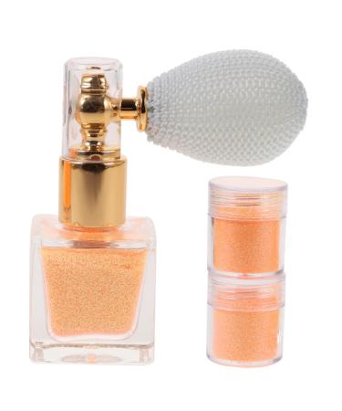 Beavorty 1 Set Glitter Powder Body Powder Orange Powder Hair Glitter Orange Glitter Spray Face Flash Powder Orange 7.4X6.8CM