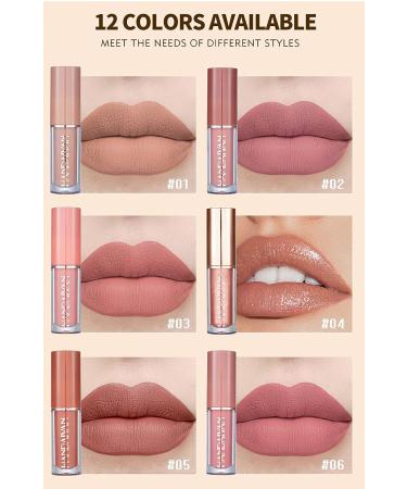 Petansy 12 Colors Matte Lipstick Set - Long Lasting Waterproof Lip Gloss Kit with Gift Box - Buy Online on GoSupps.com