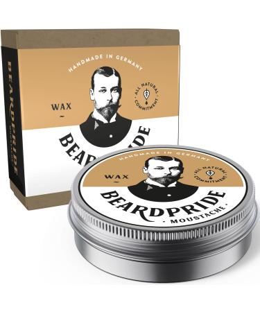 Beardpride Bartwachs Men I Bart Wax Men I Original Bart Wax To form the mustache I Beard Wax from beeswax I Bartwichse Schnurrbart I Bart Gifts Mousthache 55 G (1 Pack) - Buy Online on GoSupps.com