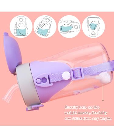 Bunnytoo 300ml Toddler Sippy Cup with Strap | Leak-Proof Silicone Spout | BPA-Free | Purple Night Trainer Cup for Independent Drinking | Suitable from 8+ Months - Buy Online on GoSupps.com