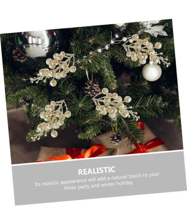 ABOOFAN 20pcs Christmas Imitation Berries Wreath Flower Garland Decor Christmas Berries Simulation Berries Branch Artificial Berry Branches Xmas Berries Christmas Tree Foam Accessories Golden 19X5X5CM - Buy Online on GoSupps.com