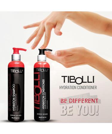 TIBOLLI Hydrating Repairing Shampoo & Conditioner Set - Deep Conditioner for Damaged Hair - Natural Ingredients Gift Set (10.1 Fl Oz + Hair Oil 30ml - Buy Online on GoSupps.com