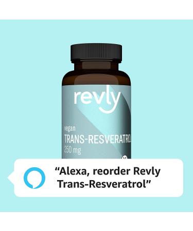 Revly Trans-Resveratrol 250mg - 60 Capsules | 2-Month Supply | Vegan Formula by Amazon Brand - Buy Online on GoSupps.com