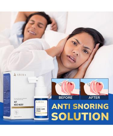 ABERA Snore Care Spray - Natural Herbal Anti-Snoring Solution for Better Sleep & Throat Relief (1.01 Fl Oz - Buy Online on GoSupps.com