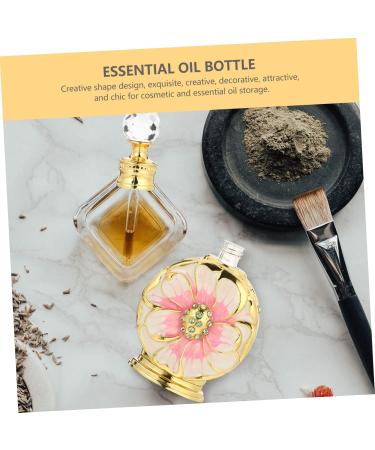 CRILSTYLEO Perfume Bottle Essential Oil Bottle Empty Bottle Perfume Vials Glass Bottle Travel Perfume Bottle Storage Bottle Essential Oil Dispenser Bottle Container Glass Perfume Bottle 12 ml Black - Buy Online on GoSupps.com