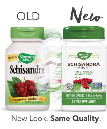 Nature's Way Schizandra Capsules  Fruit  100 Count (Pack of 2) - Buy Online on GoSupps.com