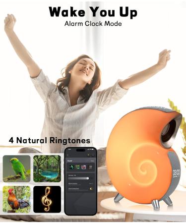 Bestyijo Daylight Alarm Clock - Sunrise Sunset Simulation Bluetooth Audio 8 White Noise Sounds 4 Alarms & Bedside Lamp | International Shipping Available - Buy Online on GoSupps.com